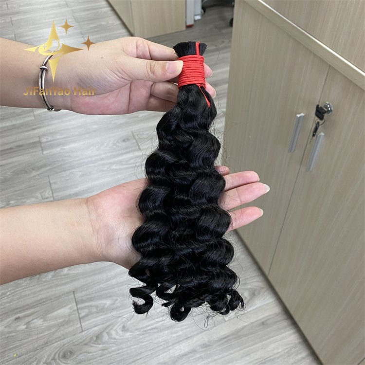 Wholesale Human Braiding Hair Jerry Curly Bulk Human Hair for Braiding 100% Unprocessed Virgin Human Hair Extensions No Weft