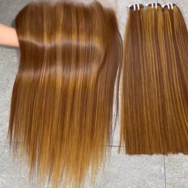 Cheap Price Bundles with Lace Closure Frontal Virgin Vietnamese Human Hair Extensions can be dyed Vietnamese Raw Hair Material