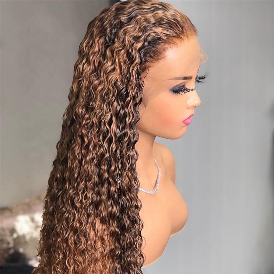 100% Cuticle Aligned Raw Human Hair Hd Full Lace Front Wig Cheap Natural Human Hair Extension Lace Frontal Wig