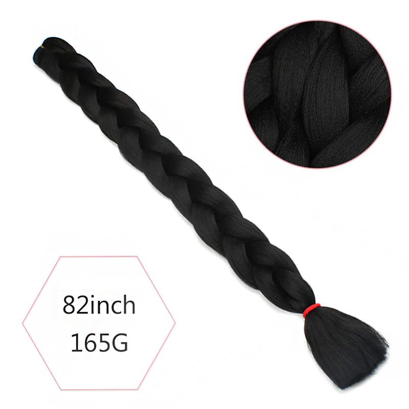 Factory Wholesale ombre prestretched pre stretched 82inch165g synthetic braiding hair pre stretch extensions