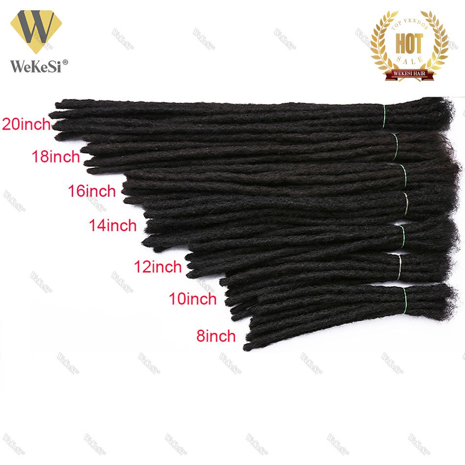 0.2/0.4/0.6/0.8/1.0/1.2/1.5cm 100% Human Hair Dreadlock Extensions Afro Kinky Human Hair Loc Extensions Dreadlocks Human Hair