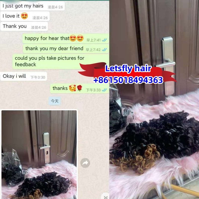 Letsfly Brazilian Human Hair Weave Bundles Rose Curly Hair Bundles Colored Raw Human Hair Extension