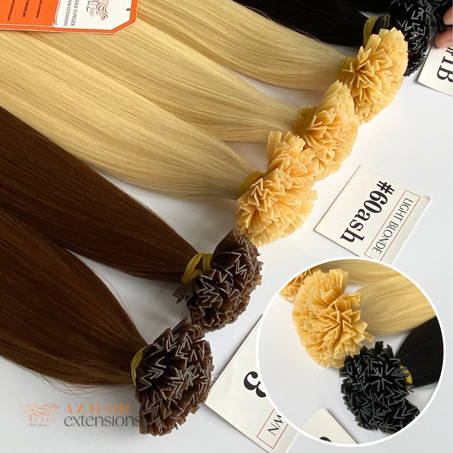 Wholesale Price I U V Flat tip Keratin Bond Human Hair Extensions 100grams /pack Various Color
