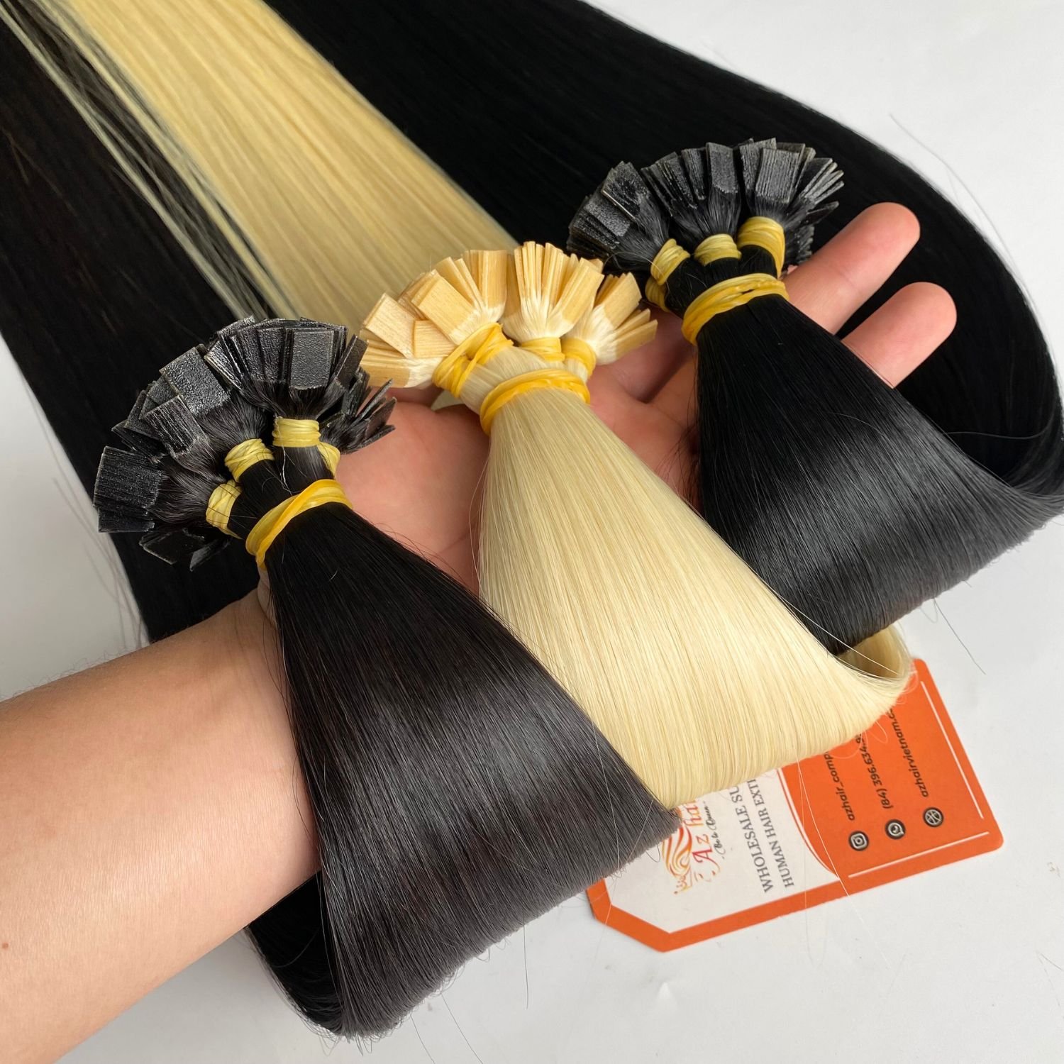 Wholesale Price I U V Flat tip Keratin Bond Human Hair Extensions 100grams /pack Various Color