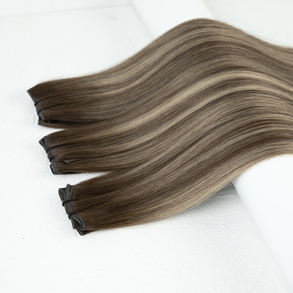 LeShine Genius Hair Weft Replace to Hand Tied Weft Russian Hair Top Quality New FREE Human Hair