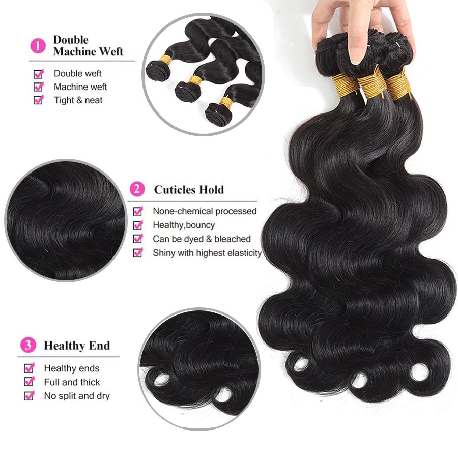 Wholesale Brazilian Body Wave Bundles Human Hair 12A Grade Raw Cuticle Aligned Hair 100% Human Hair Extension For Black Women