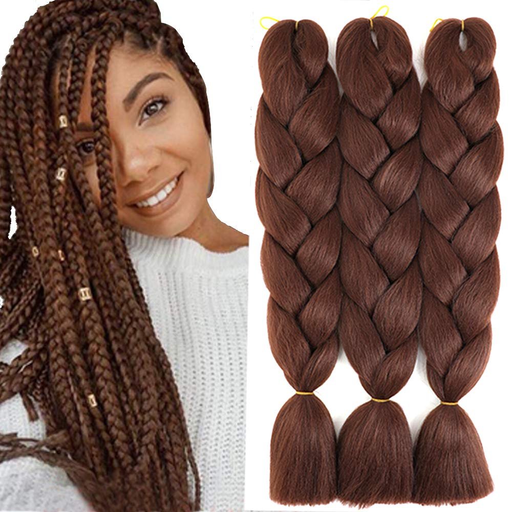 40 Colors Jumbo-Hair-Braid 100g Single Color Extensions Dreadlocks Braiding Hair Multiple Tone Colored Synthetic Hair for Women
