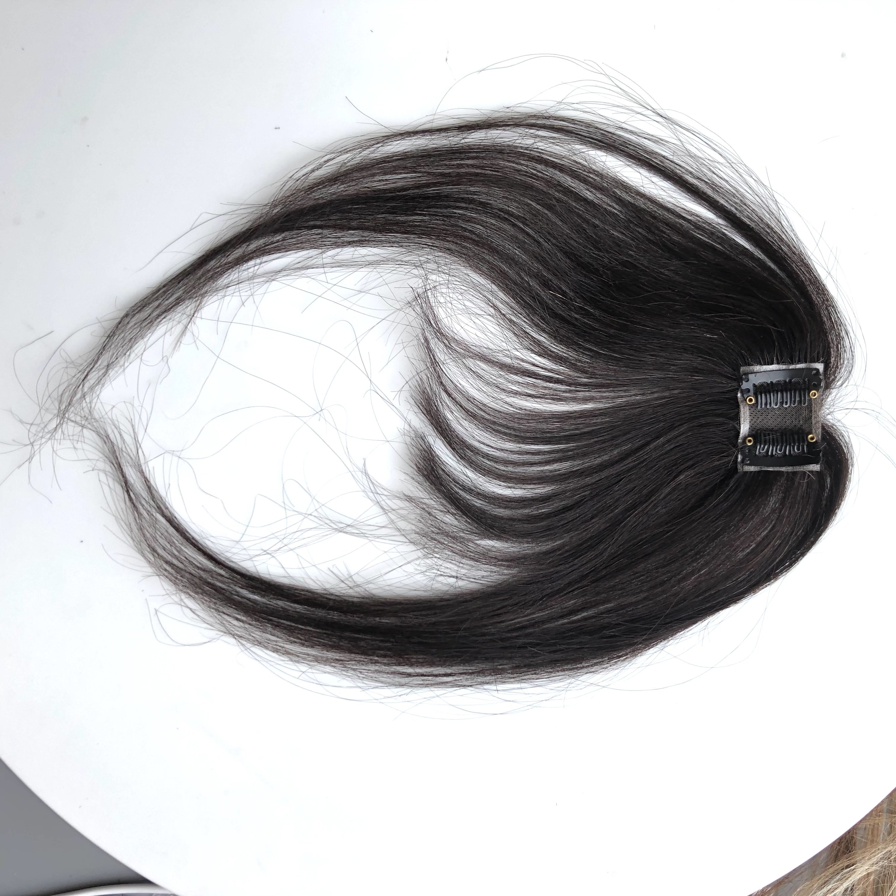 AU Wholesale Hair Accessories Clip In Fringe Hair extension Women Clip on Human Hair Air Bangs for women