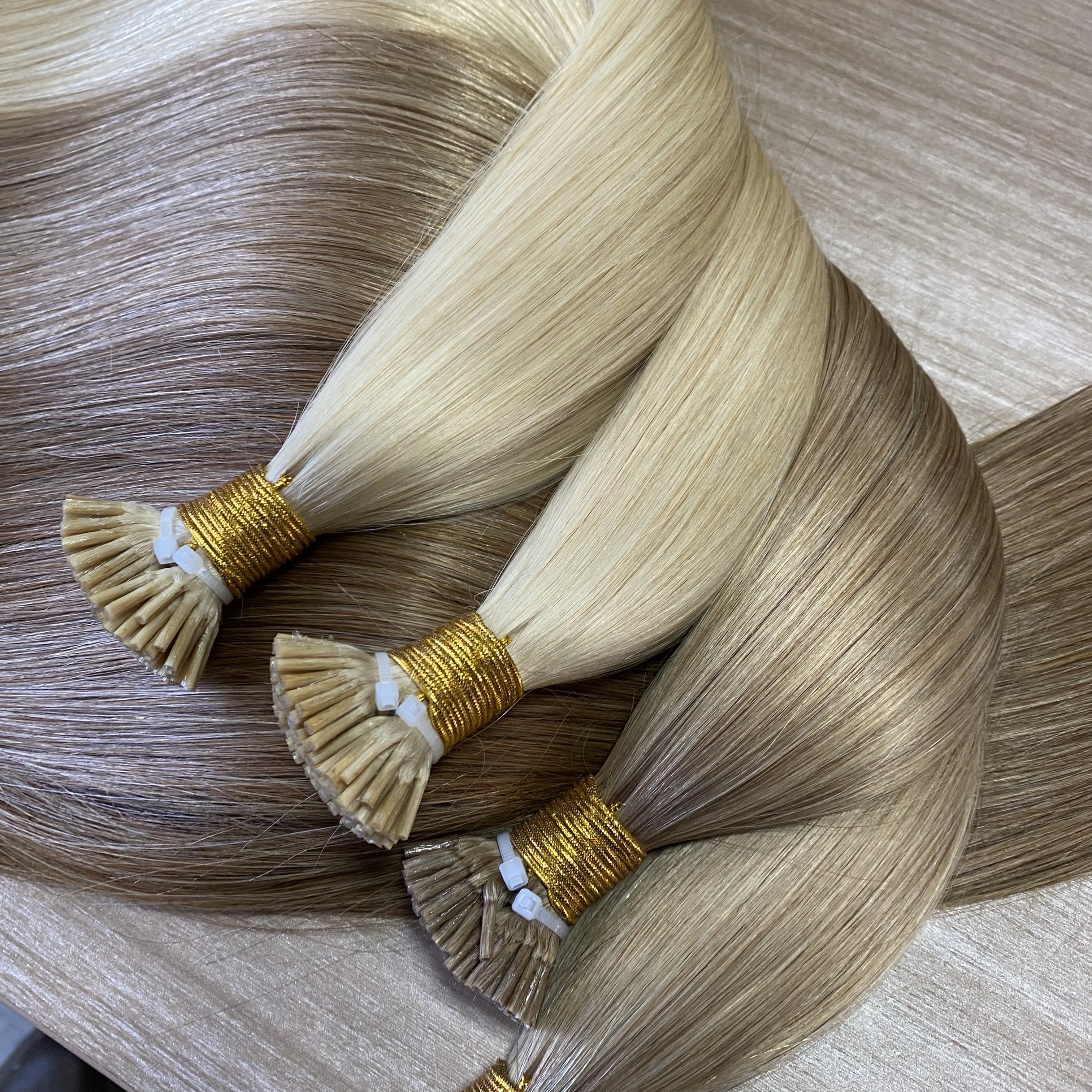Wholesale High Quality Hair Double Drawn Raw Russian Remy I-tips Human Hair Keratin Pre Bonded I Tip Human Hair Extensions