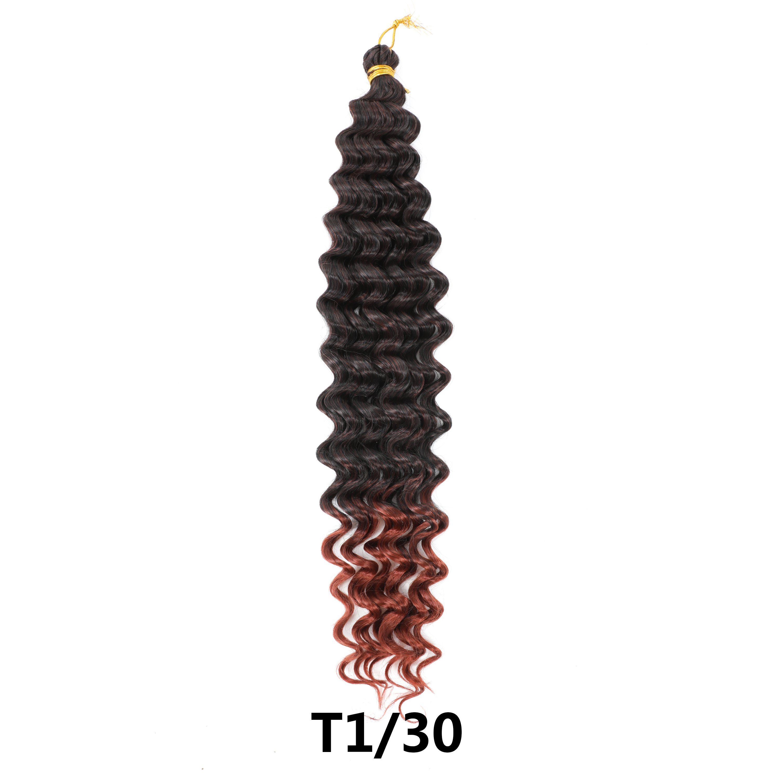 Ocean Wave Crochet Hair blonde Deep Wave Curly Braiding Hair Extensions Synthetic Curly Crochet boho braids Hair For Black Women