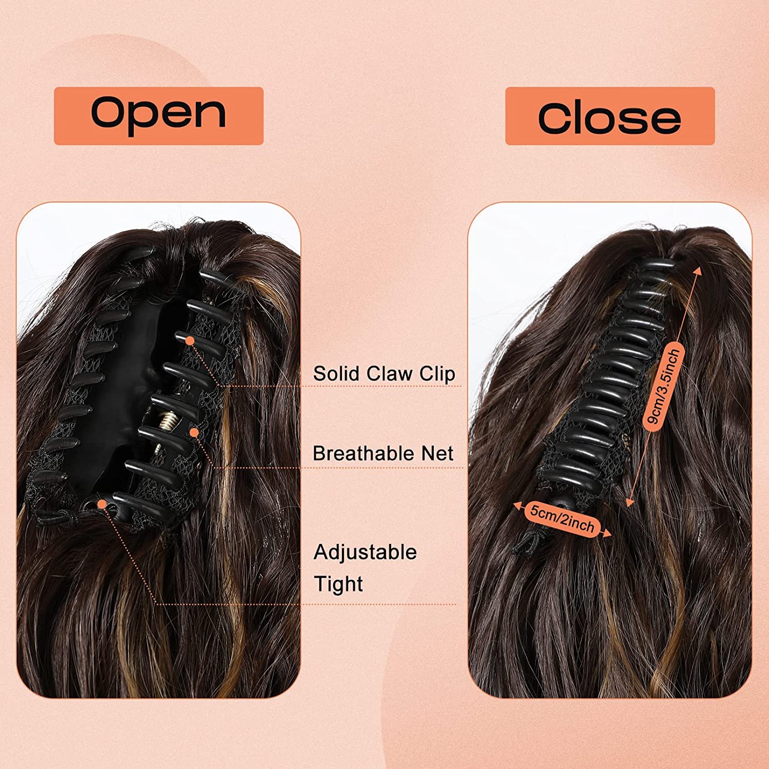18-Inch synthetic ponytail Heat Resistant Synthetic Fiber Ponytail Extension hair braids hair extension