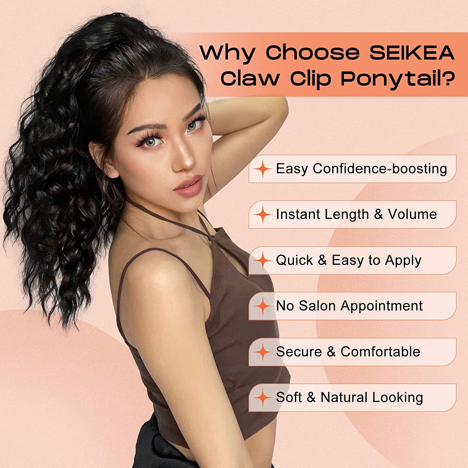 18-Inch synthetic ponytail Heat Resistant Synthetic Fiber Ponytail Extension hair braids hair extension