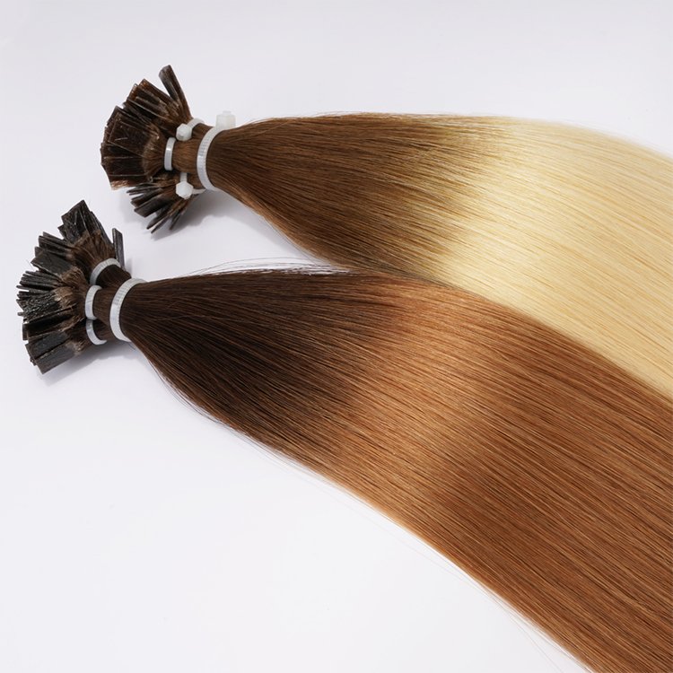 Raw Keratin hair extensions 100% remy flat tip hair extension double drawn u tip i tip human hair extensions