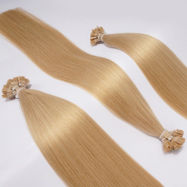 Raw Keratin hair extensions 100% remy flat tip hair extension double drawn u tip i tip human hair extensions