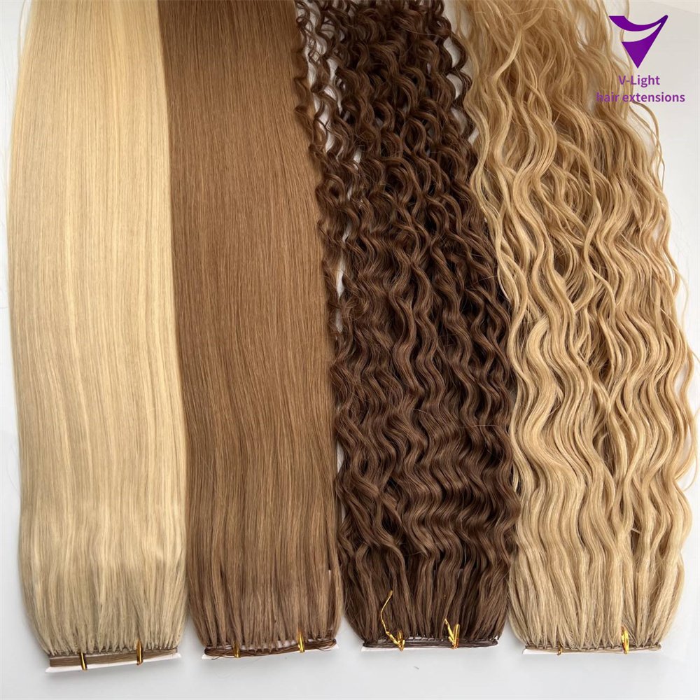 2024 Hot selling cuticle aligned hair natural wave feather hair extensions
