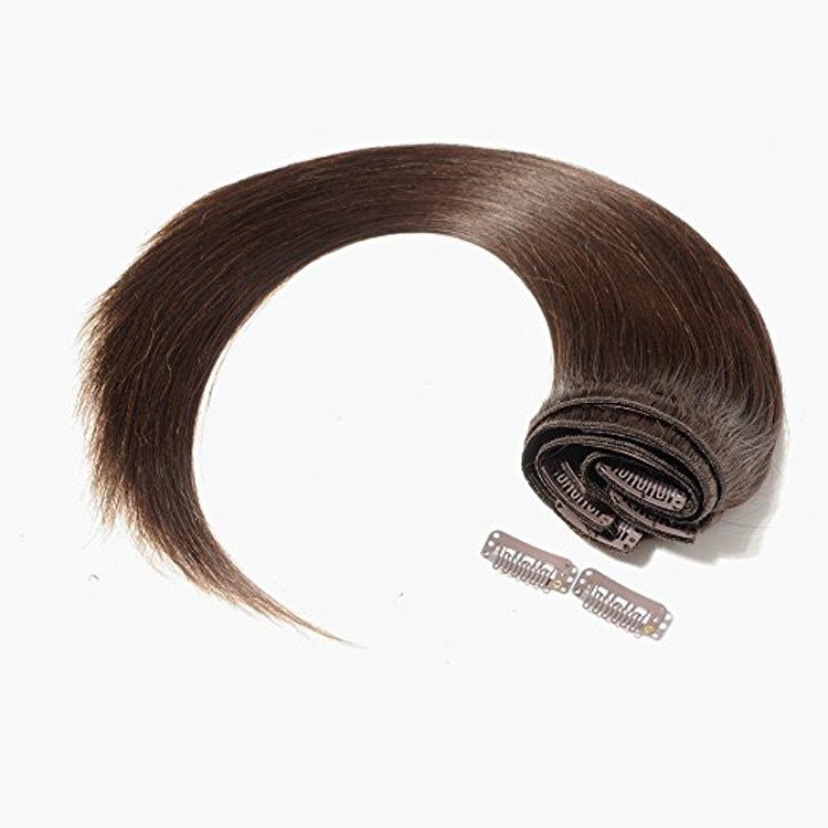 straight shoulder length hair style hair talk extensions 24 inch clip-in human hair extensions