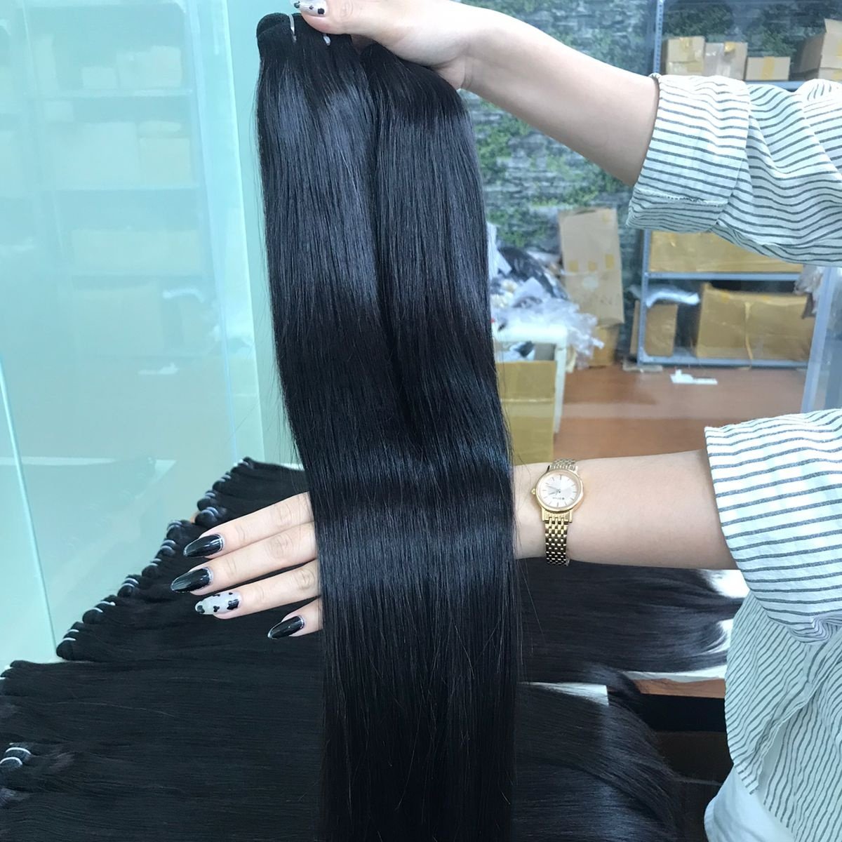 Big G Hair in Vietnam Offers No-Tangle No-Shedding Straight Hair Extensions Human Hair Bundles Wave Curl Styles Raw Material