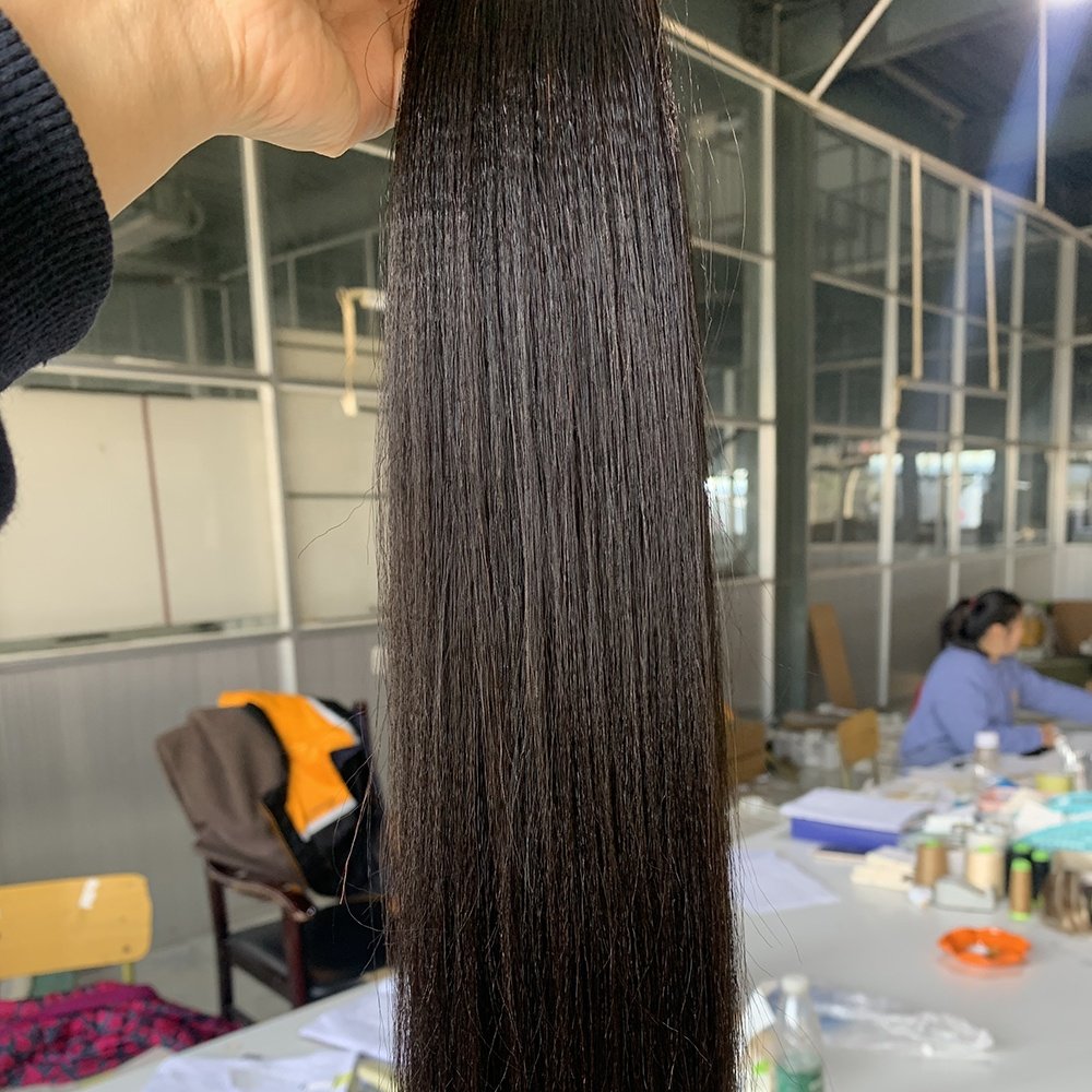 Wholesale Light Yaki Straight Tape In Human Hair Extensions Brazilian Tape In Double Drawn Yaki Hair Extensions