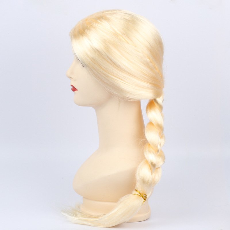 High Quality Cheap Wig Carnival Halloween Anime Cosplay Braided Blonde Wig For Women