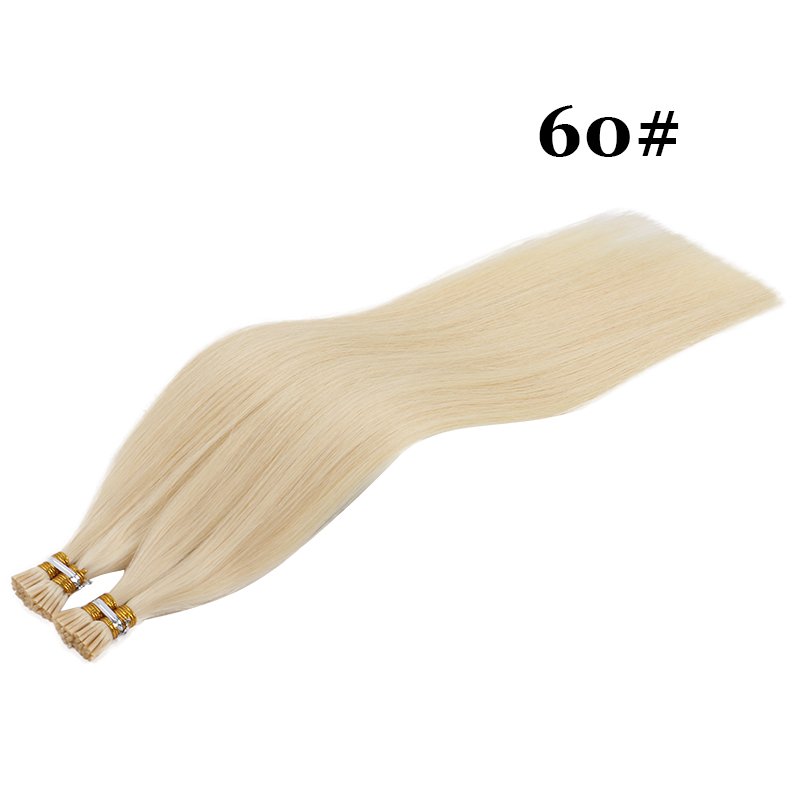Factory Price 20'' 22'' Cuticle Aligned Raw Virgin Remy U V Fan Stick tip keratin hair 1g i tip hair extensions human hair
