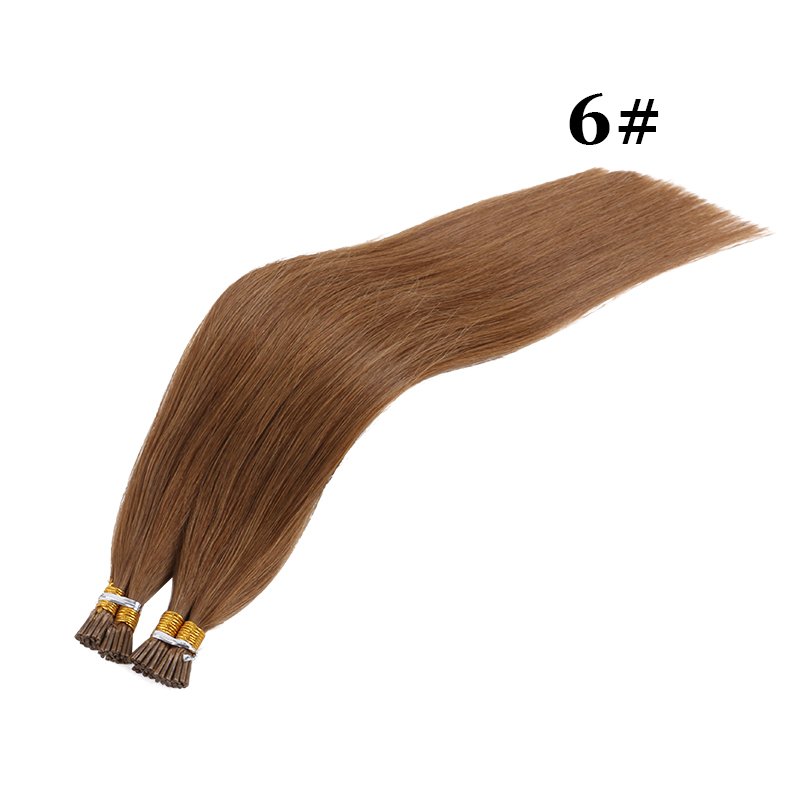 Factory Price 20'' 22'' Cuticle Aligned Raw Virgin Remy U V Fan Stick tip keratin hair 1g i tip hair extensions human hair