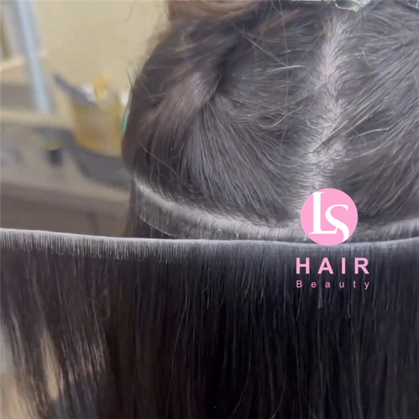 High Quality Russian Cuticle Hair Extensions Invisible Tape Weft Hair 26 Inches Stretched Injected Tape Human Hair Extensions