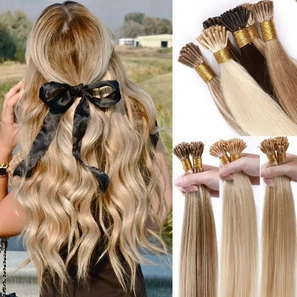 Wholesale Raw Cuticle Aligned Customized Colors I Tip Hair Extension Keratin Stick I Tip Remy Human Hair Extensions Vendors