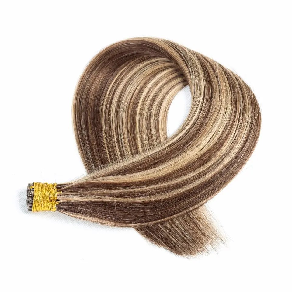 Wholesale Raw Cuticle Aligned Customized Colors I Tip Hair Extension Keratin Stick I Tip Remy Human Hair Extensions Vendors