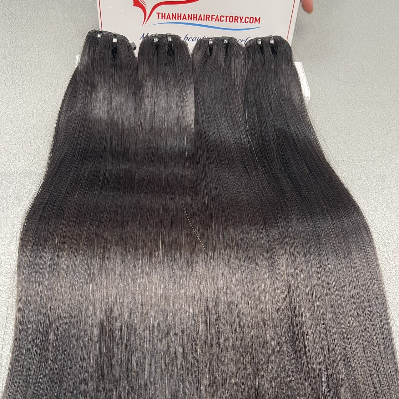 Cuticle Aligned Virgin Hair Silky Bone Straight Hair Bundles Style Double Weft Genius Weft Human Hair Extensions