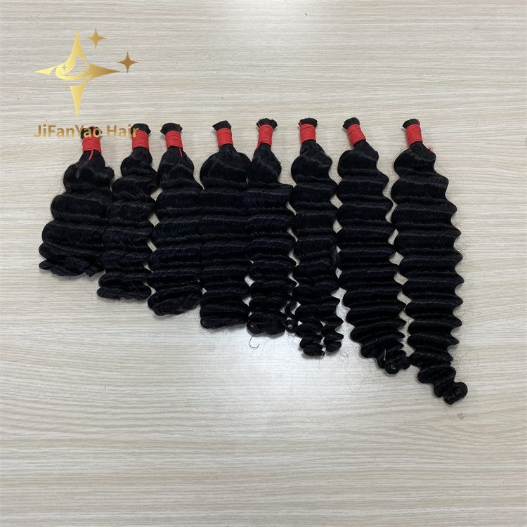 Loose Deep Wave Braiding Hair Full Bulk Human Hair For Braiding No Weft Human Hair Extensions