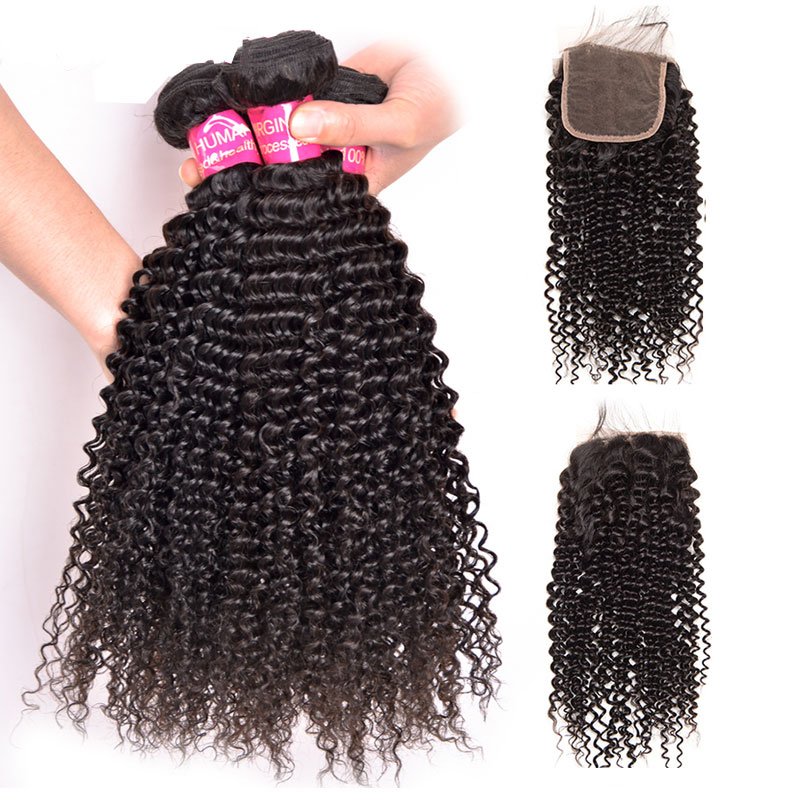 Foxen Wholesale Raw Burmese Curly Hair Bundles Cuticle Aligned Human Hair Extensions Cheap Kinky Curly Hair Bundles with Closure