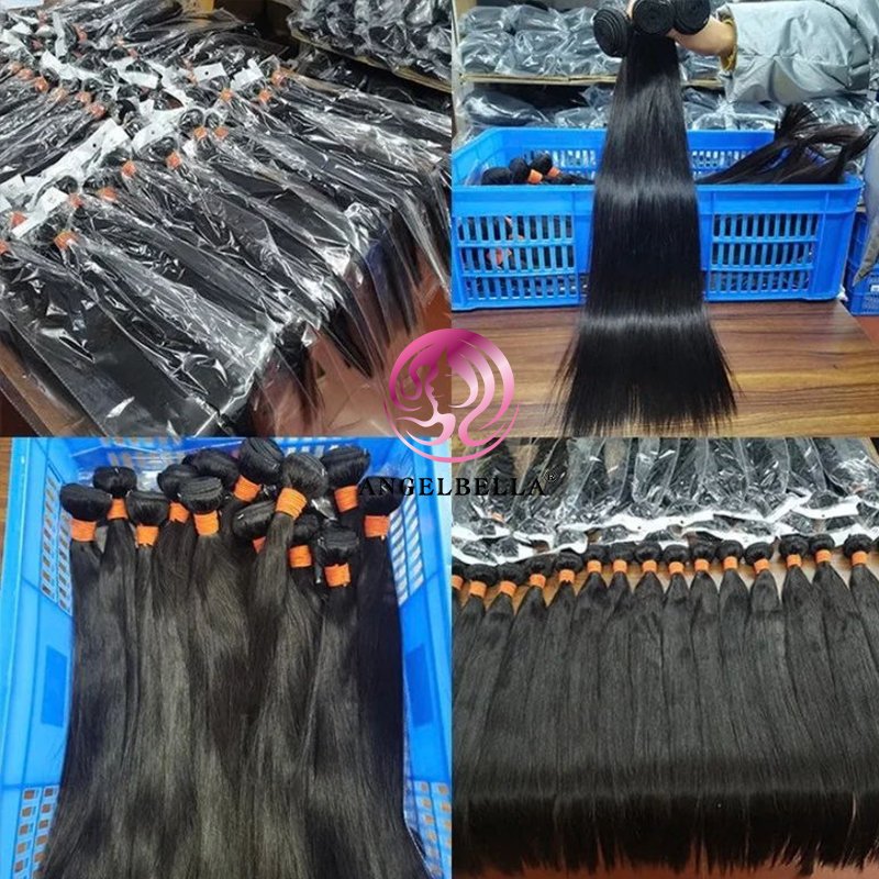 Angelbella Human Hair Extensions Raw Virgin Cuticle Aligned Hair Vendor Raw Cambodian Hair Bundles