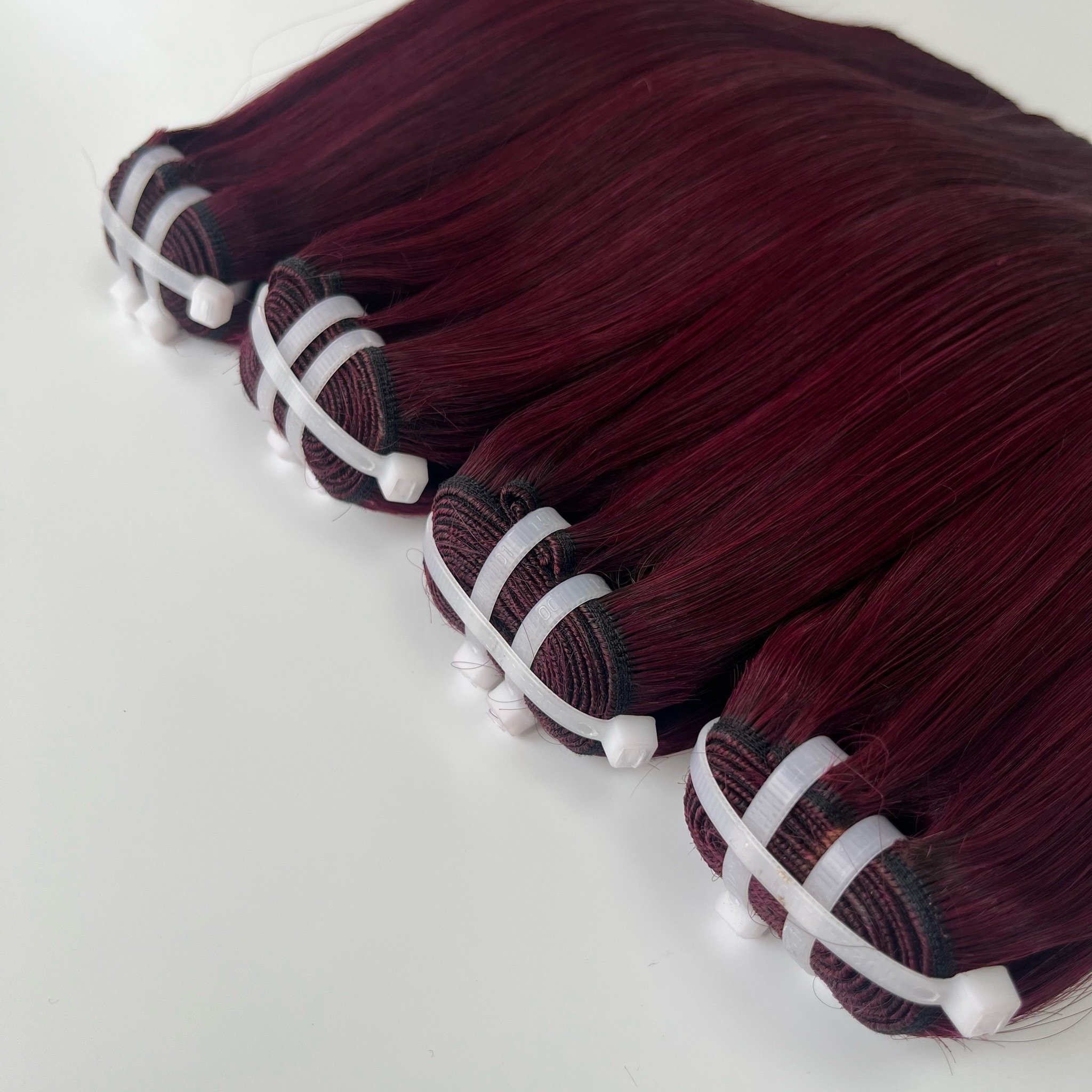Beautiful Unprocessed Raw Hair Hot Burgundy Bone Straight Hair Wigs, Human Hair Extension, Bundle Hair Vendors, Human Hair