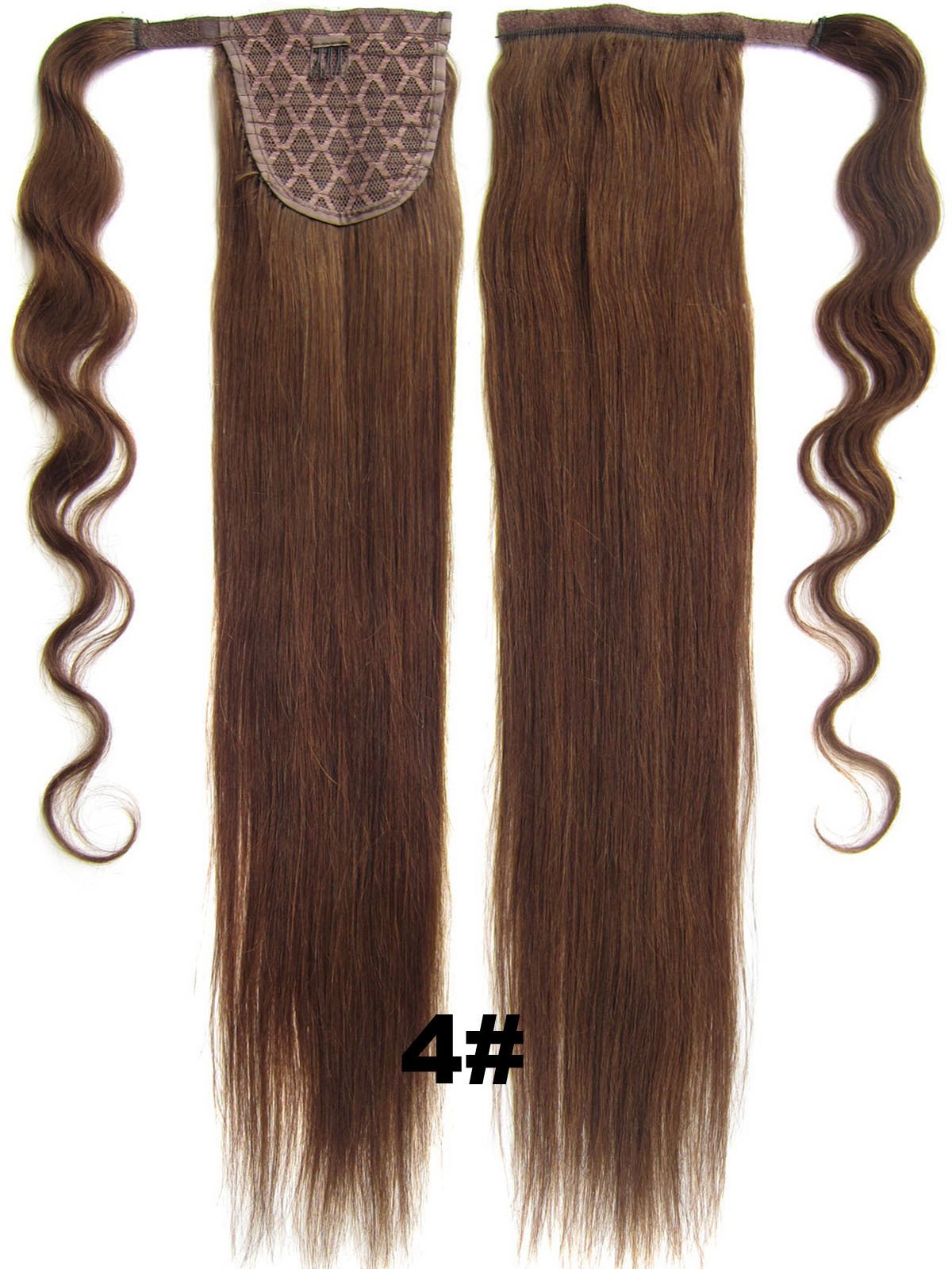 TP High Quality Straight Clip In Long Ponytail 100% Chinese Rmey Human Hair Extension