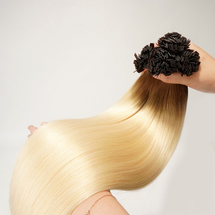 Wholesale Double Drawn Russian Remy Human Hair Extensions U Tip Flat Tip Keratin Hair Extensions