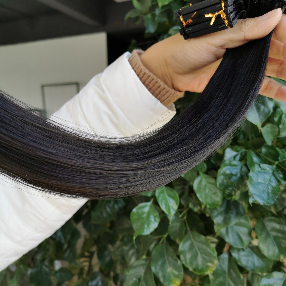 Elite Cuticle Aligned 6d Hair Extension Double Drawn Remy Human Hair Extensions With 6d Hair Machine