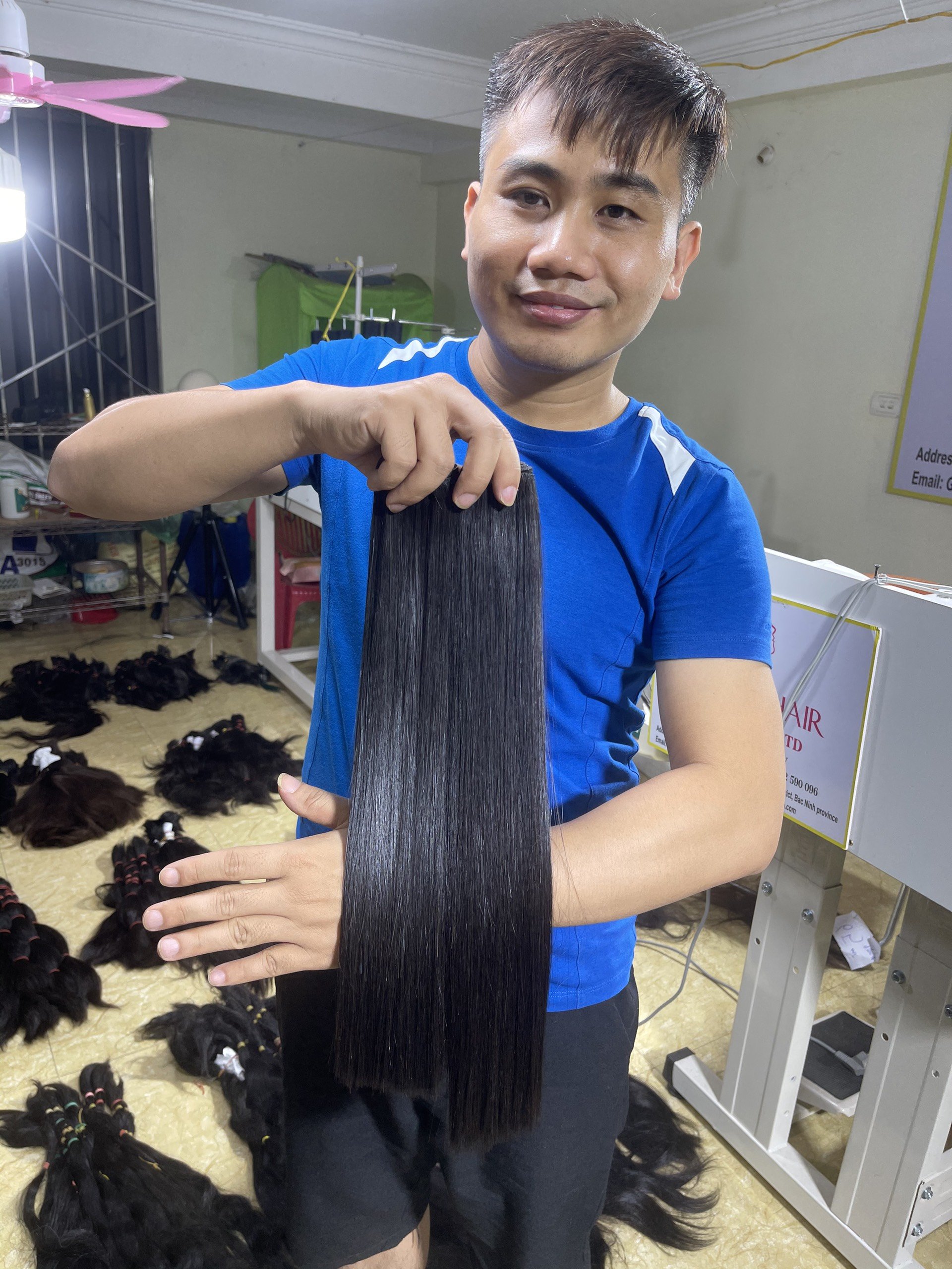 Vientamese Human Hair Straight Bundles Double Weft Extensions Natural hair human hair