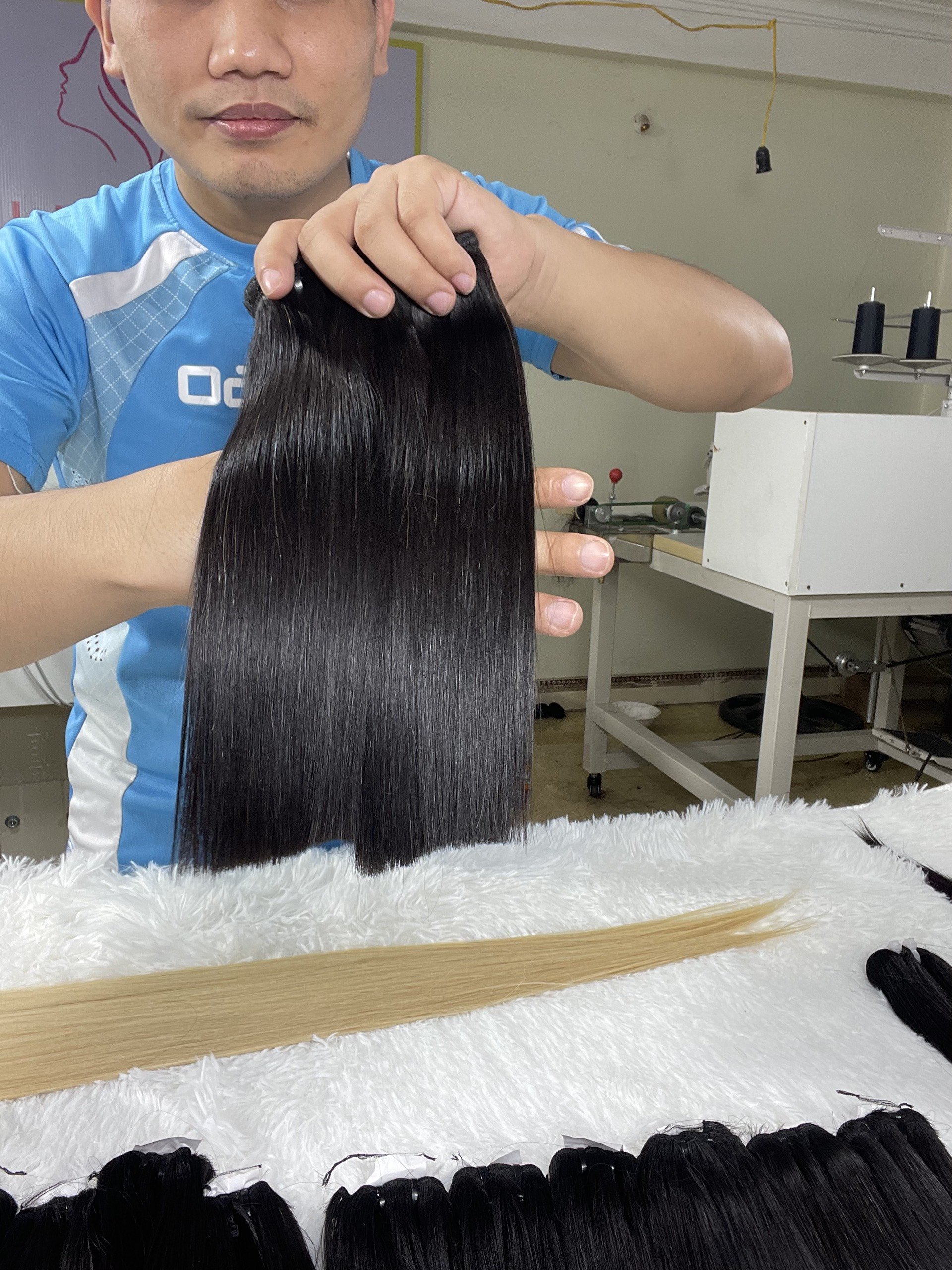 Vientamese Human Hair Straight Bundles Double Weft Extensions Natural hair human hair