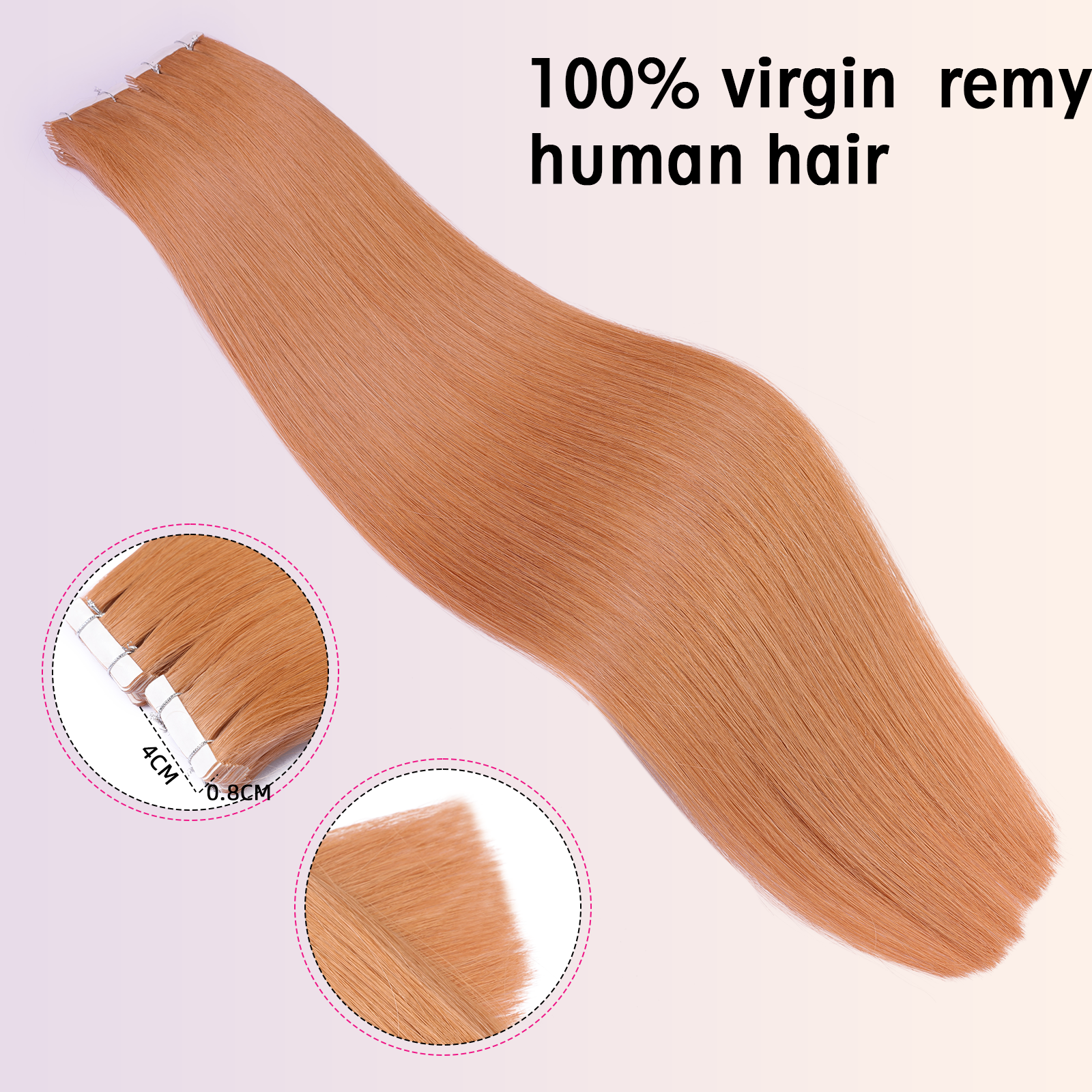 Invisible Tape In Human Hair Extension Injected Virgin Human Hair Tape Extensions Hair