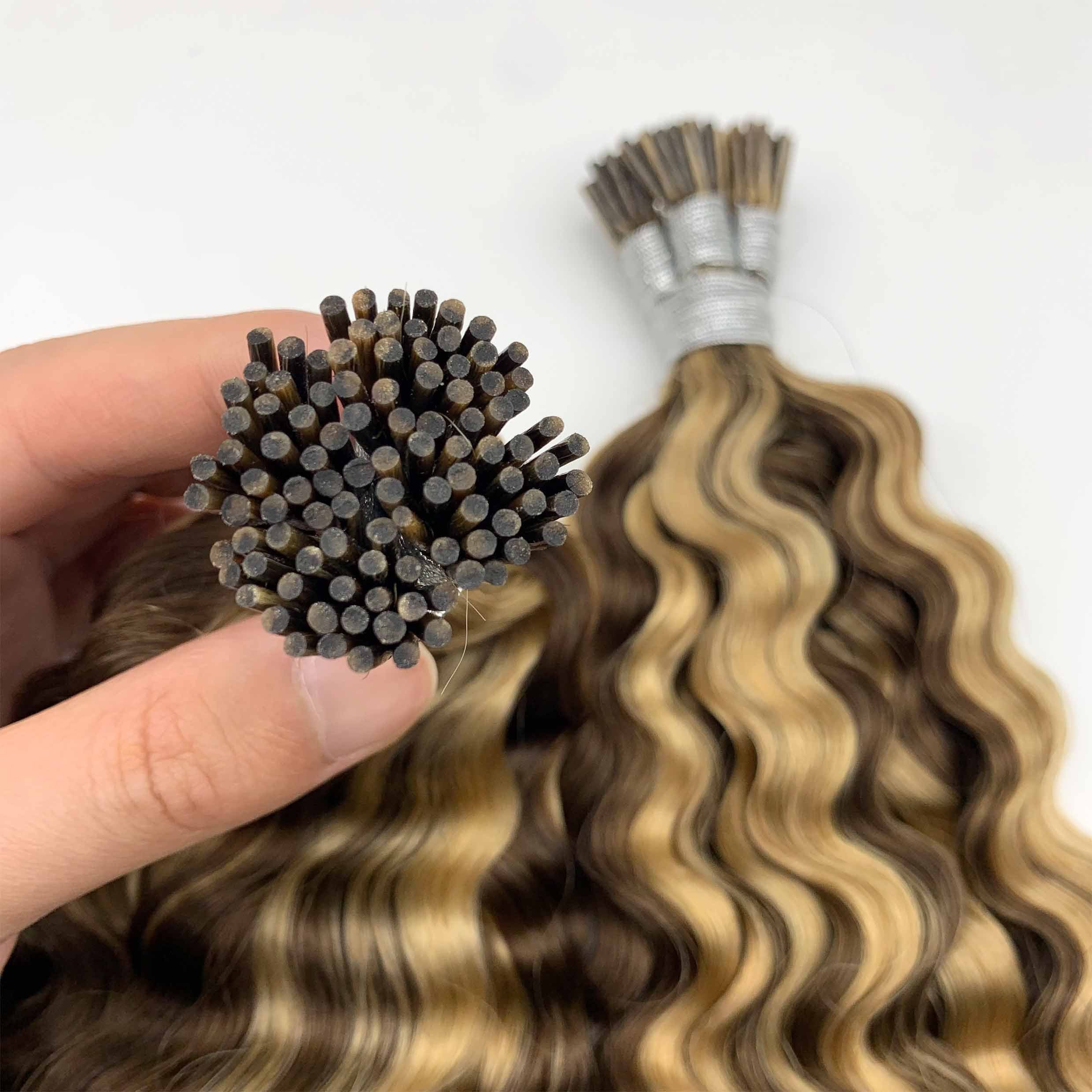 2024 Fasimei hot selling Wholesale pirces double drawn thick end cuticle intact Russian soft i tip human hair extensions