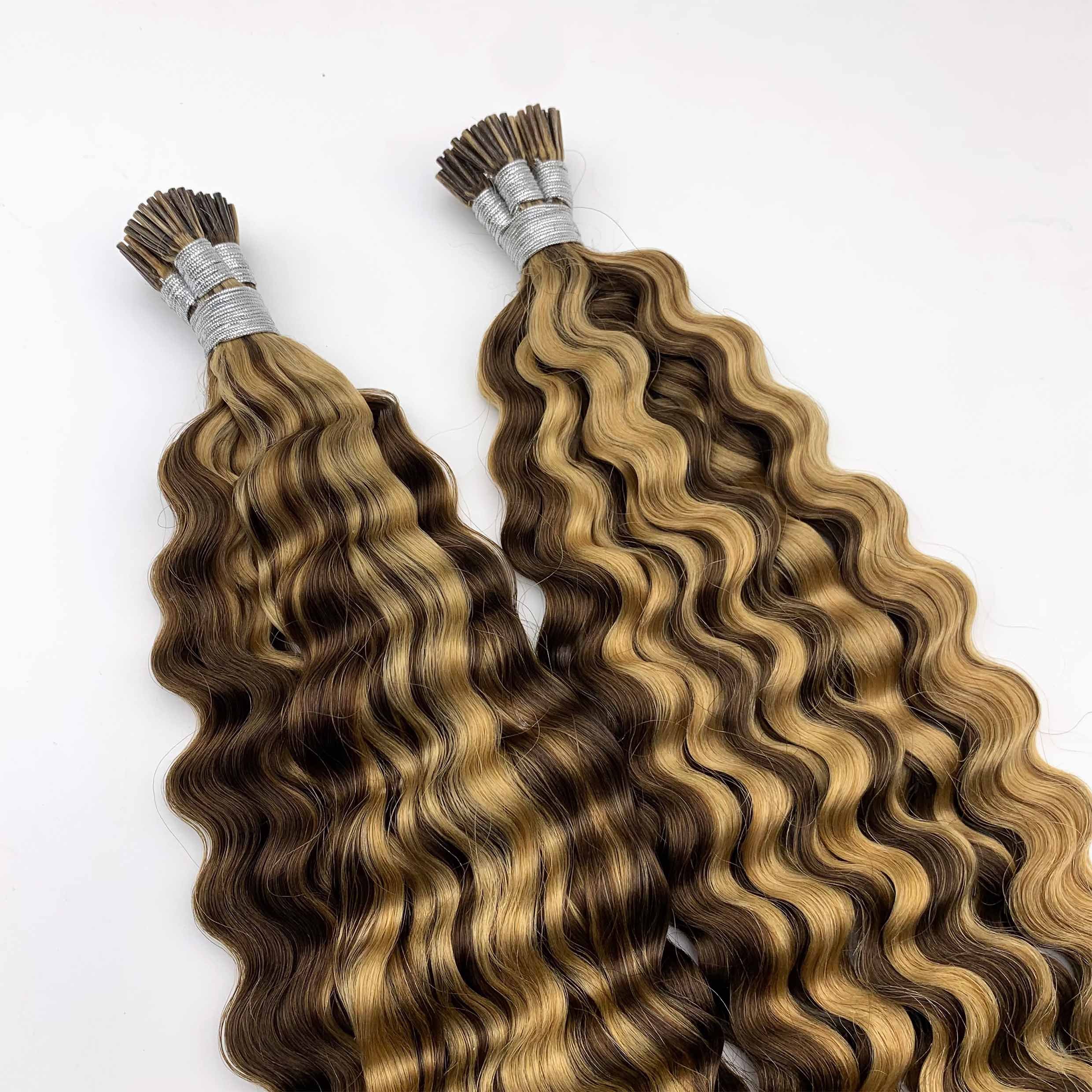 2024 Fasimei hot selling Wholesale pirces double drawn thick end cuticle intact Russian soft i tip human hair extensions