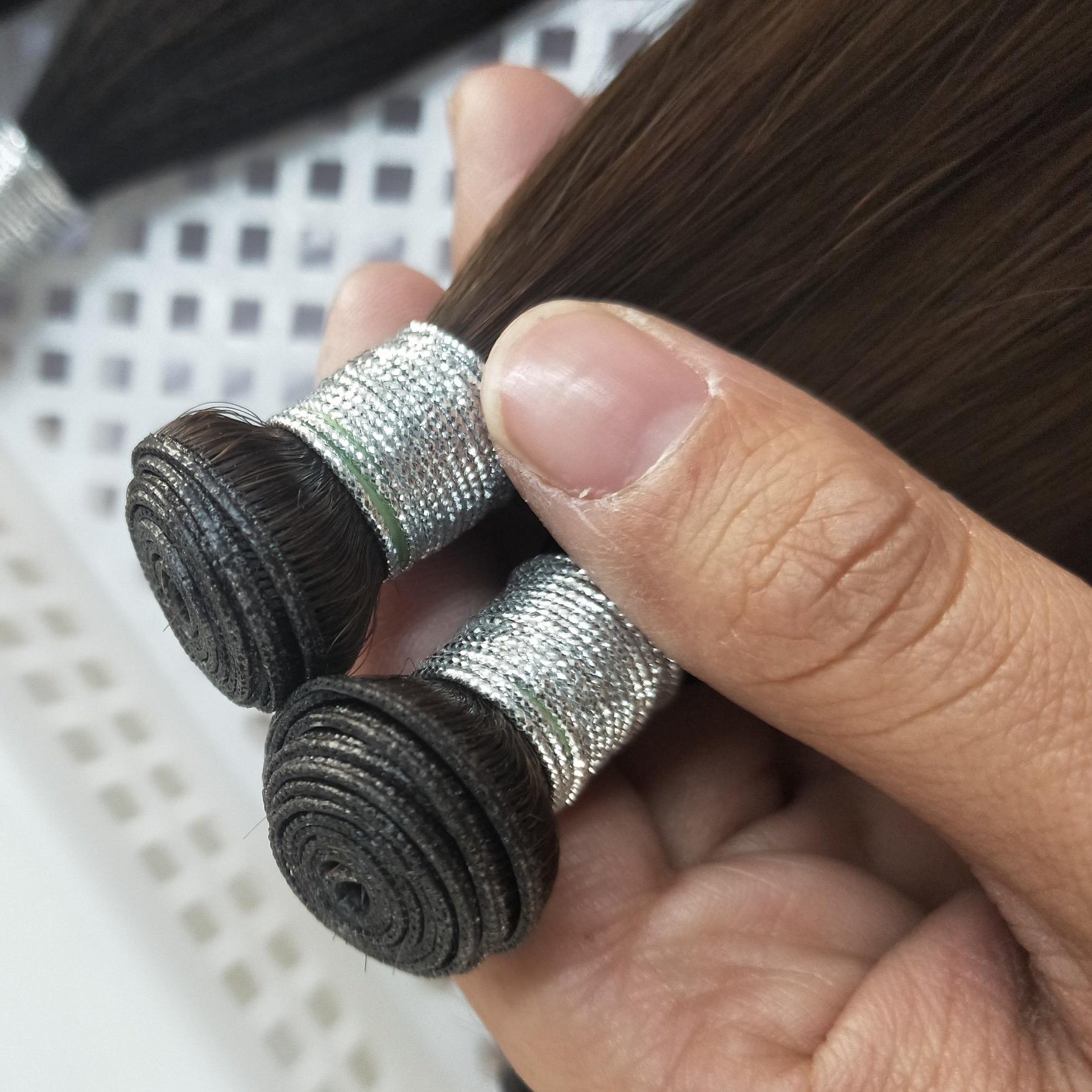 Ruikang Genius Weft 100%Real Indian Virgin Hair Natural Hair Extensions Virgin Bulk Hair