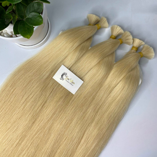 Virgin 100% Russian Human Hair Extensions Luxury No Tangle, Silk Hair The Best Supplier Ash Colored of Human Hair Vietnam