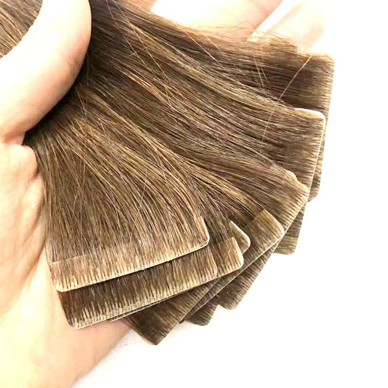 Wholesale Handtied Invisible Seamless Cuticle Aligned Injected Tape In Human Hair Extensions Injection Tape Hair Extension