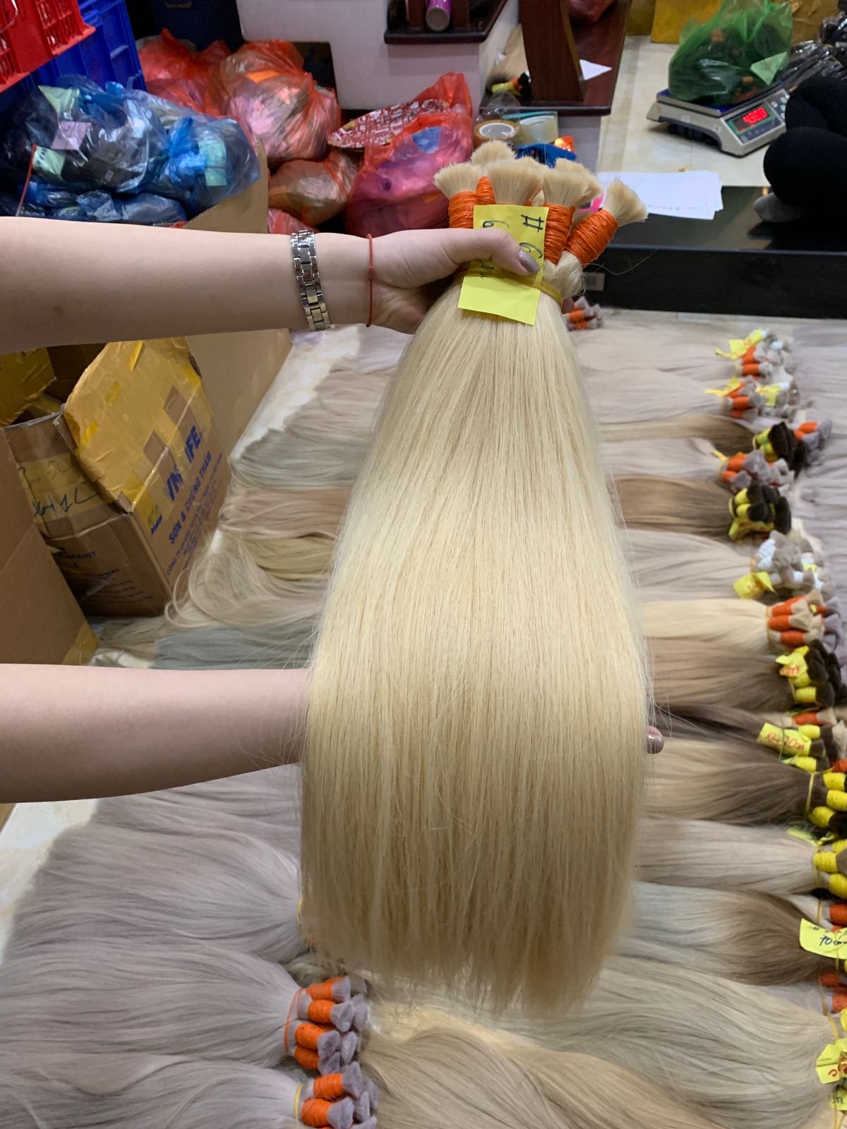 100% vietnamese human hair extensions best selling wholesale price bulk hair color soft & silky