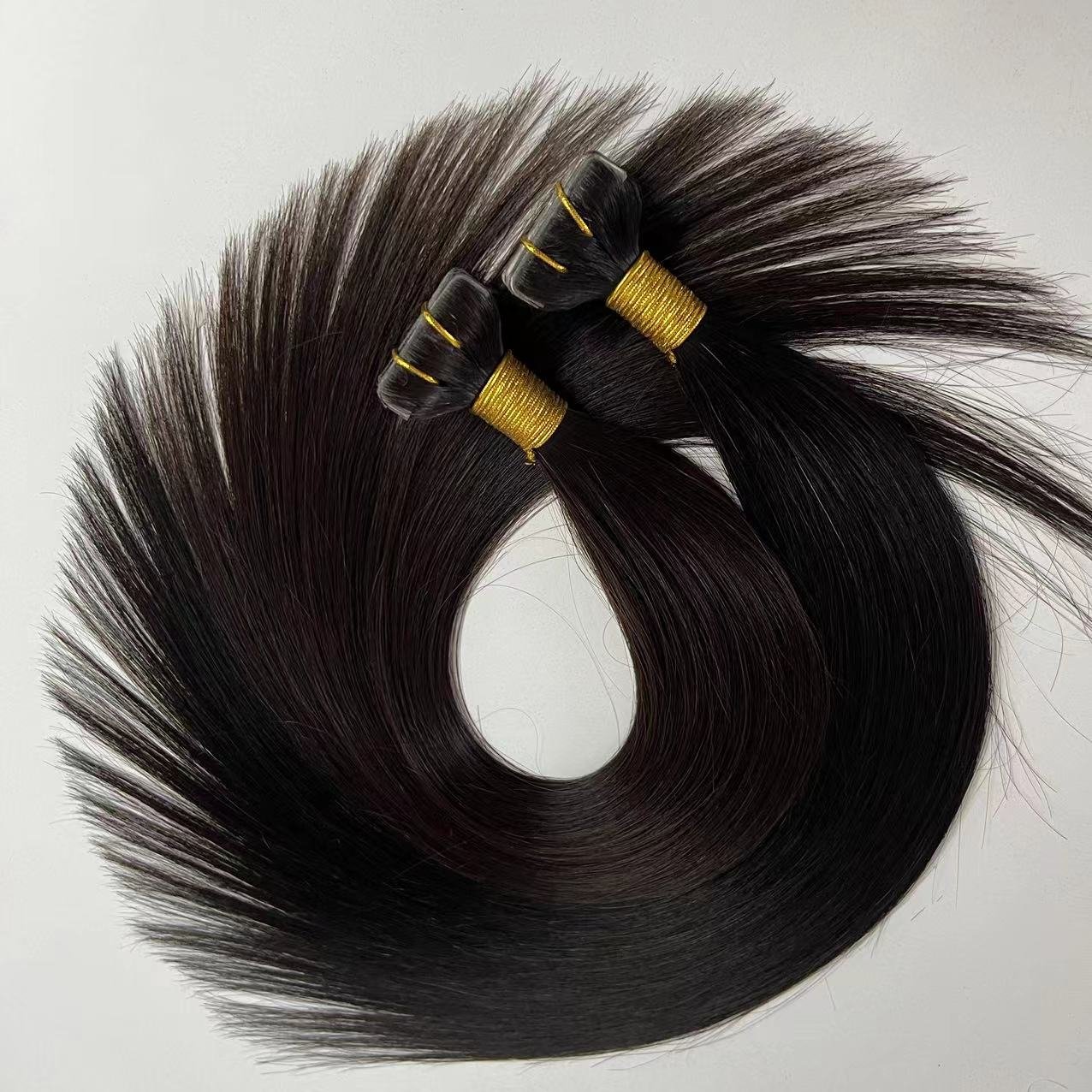 Wholesale 12A Russian Invisible Adhesive Tape Hair Extension Natural Remy Human Hair Double Drawn Injected Tape In Hair Popular
