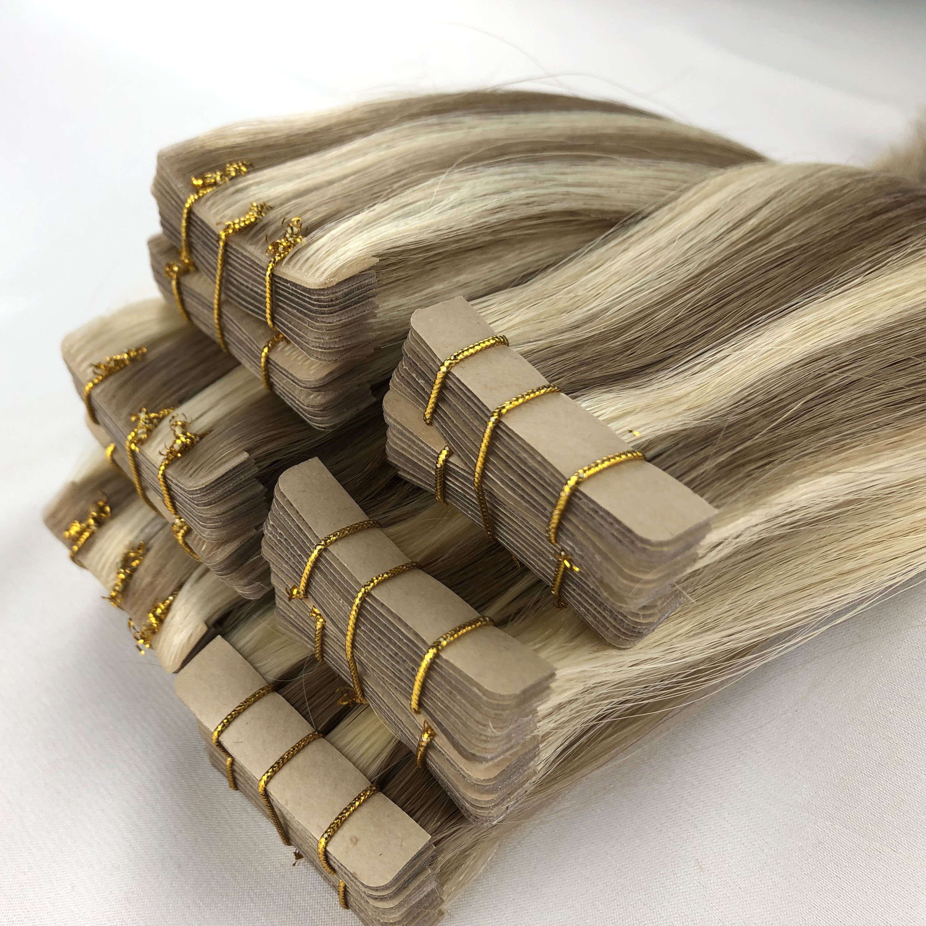 Factory Price Seamless Invisible Mixed Color Piano Color 100% Remy Virgin Human Hair Injection Tape In Hair Extensions