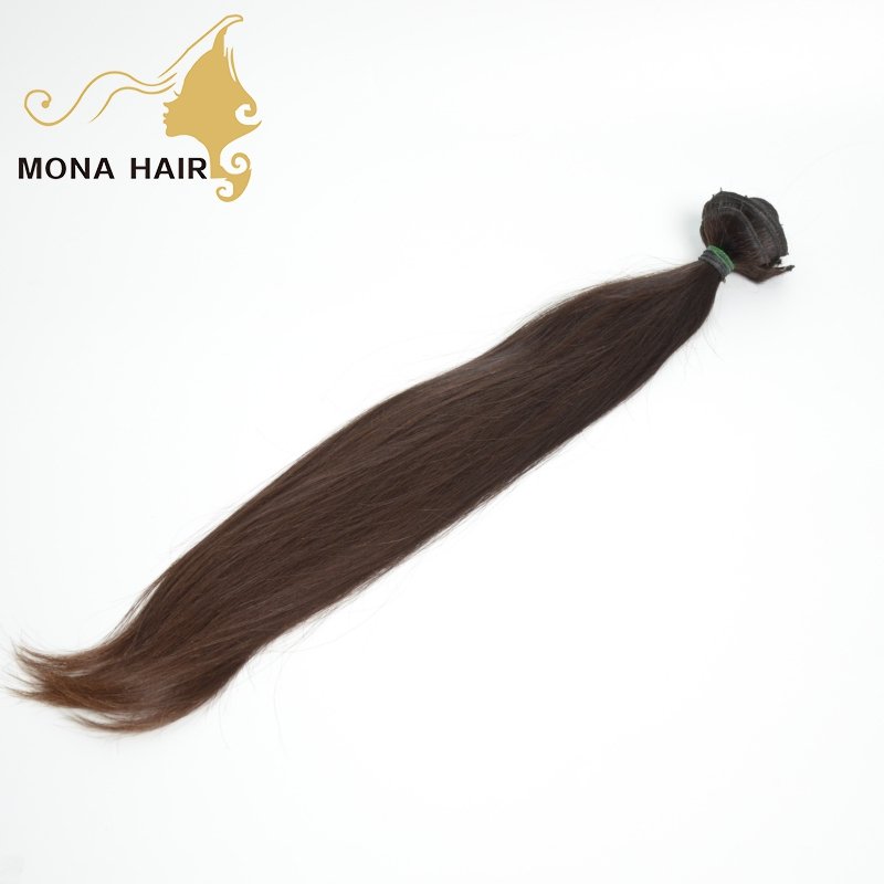 Grade natural virgin brazilian clip in human hair extensions