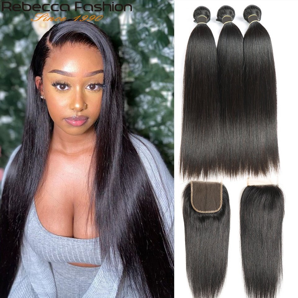 Rebecca basic straight weave 8 to 28inches remy hair bundles raw virgin cuticle aligned 100 human hair human hair extension