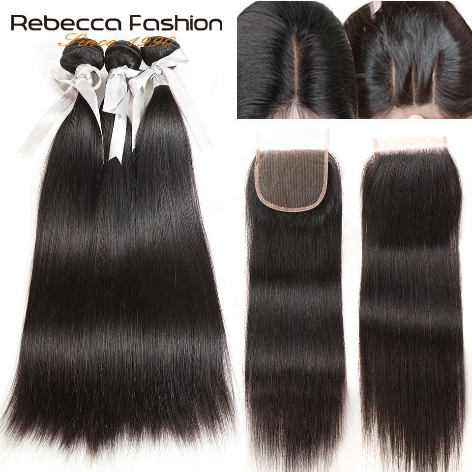 Rebecca basic straight weave 8 to 28inches remy hair bundles raw virgin cuticle aligned 100 human hair human hair extension